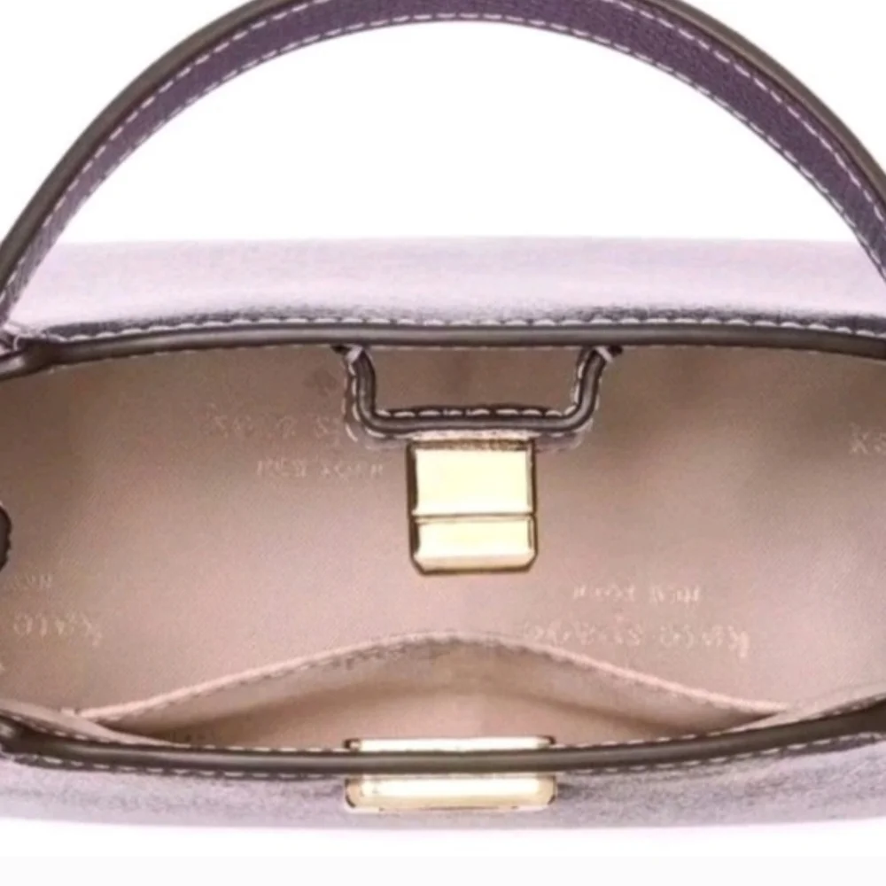 Kate Spade Metallic Purple Micro Bag